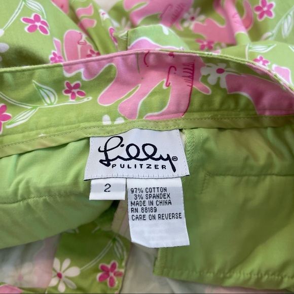 Lilly Pulitzer Floral Elephant Print Crop Pants - Picture 12 of 13